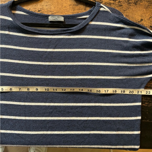 Market and Spruce Doleman Sleeve Striped Knit Top - Picture 8 of 8